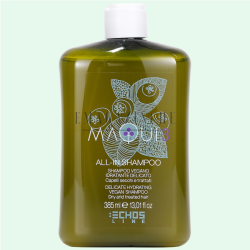 EchosLine Деликатен хидратиращ Веган шампоан за суха и третирана коса 385/975 мл. Maqui 3 All-In Shampoo