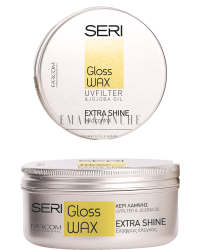 Seri Cosmetics Моделираща вакса за блясък с масло от жожоба и UV филтър 100 мл. Seri Styling Gloss Wax Extra Shine