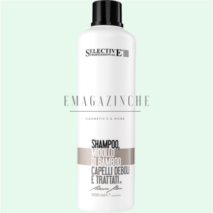 Selective Professional Shampoo for weak and treated hair.Midollo Di Bamboo 1000 ml.