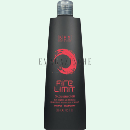 Bes Оцветяващ шампоан за подчертаване на наситен и вибриращ червен цвят 300 мл. Color Reflection Fire Limit Shampoo