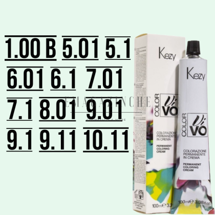 Kezy Permanent cream Color Vivo Ashtones 100 ml.