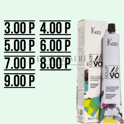 Kezy Permanent cream Color Vivo Natural plus tones 100 ml.