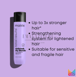 Matrix Укрепващ шампоан за руса коса без сулфати 300/1000 мл. Total Results Unbreak My Blonde Strengthening Shampoo