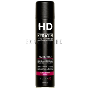 Farcom HD Лак за коса с  ултра силна фиксация с кератин и  провитамин В5 300 мл. Hairspray Ultra Strong Hold
