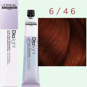 L’Oréal Professionnel Dia Richesse DIALIGHT Professional ammonia-free cream color Red / copper / purple tones 50 ml.
