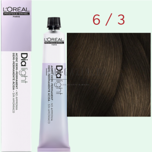 L’Oréal Professionnel Dia Richesse DIALIGHT Professional ammonia-free cream color Warm blonde tones 50 ml.
