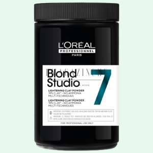 L’Oréal Professionnel Изсветляваща пудра с глина до 7 тона на изсветляване 500 гр. Blond Studio Lightening Clay Powder