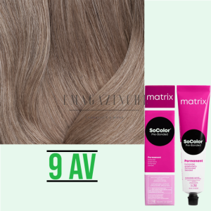 Matrix Socolor Beauty AV/VA - Пепеляво перлени нюанси професионална трайна боя зя коса 90 мл.