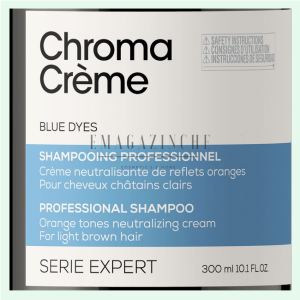 L’Oréal Professionnel Неутрализиращ шампоан за кестенява коса 300 мл. Chroma Crème Blue Dyes