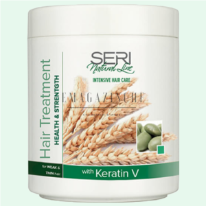Seri Cosmetics Крем-маска за слаба и тънка коса с Кератин-V и и пшенични аминокиселини 1000 мл. Natural line Hair Treatment whit Keratin-V