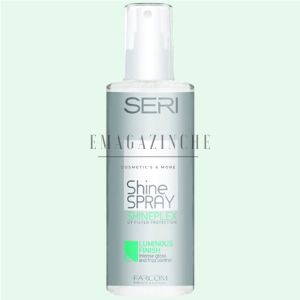 Seri Cosmetics Професионален спрей за блясък с дълготраен и интензивен ефект и UV филтър 150 мл. Seri Styling  Shine Hair Spray