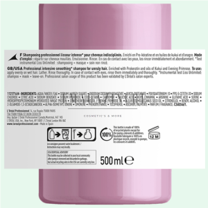 L'Oréal Profesionnel Serie Expert Liss Unlimited ProKeratin shampoo 300/1500 ml.