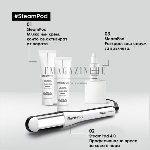 L’Oréal Professionnel Преса за изправяне на пара с анодни плочи Rowenta Salon SteamPod 4.0