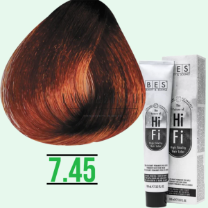 Bes HI-FI hair color Mogano Rossi, Rame Mogano, Ramatt 100 ml.