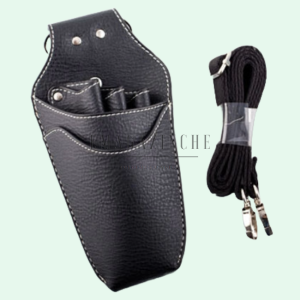 Universal leather hairdressing holster-belt for scissors and accessories