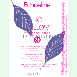 EchosLine Двуфазен анти жълт балсам без отмиване 150 мл. No Yellow  Bi-phasic lotion conditioner