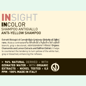Rolland Insight InColor Anti-Yellow Shampon 400/900 ml.