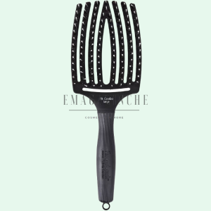 Olivia Garden  Hairbrush Fingerbrush Combo Large - Black