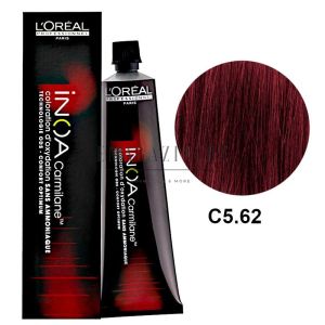 L'Oréal Professionnel Permanent ammonia-free color cream Inoa - Intense red tones 60 ml.