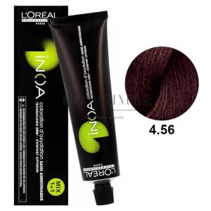 L'Oréal Professionnel Permanent ammonia-free color cream Inoa - Red mahogany tones 60 ml.