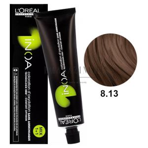 L'Oréal Professionnel Permanent ammonia-free color cream Inoa - Cold maroon / beige tones 60 ml.